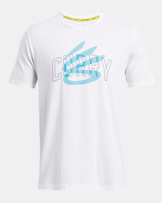 男士Curry Champ Mindset T恤 in White image number 2